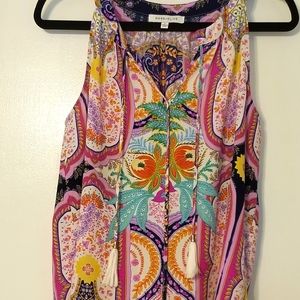 Sleeveless Rose & Olive L top